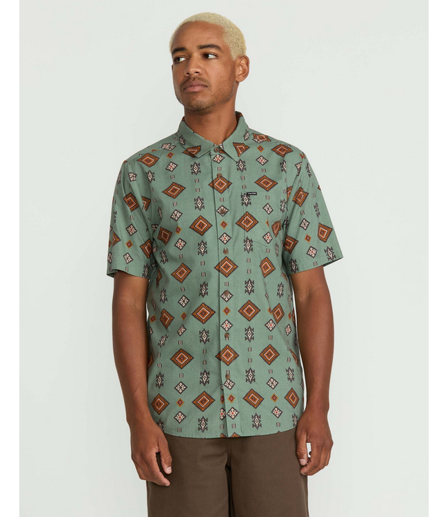 VOLCOM VOLCOM - DESERT DOBBY S/S SHIRT (LIGHT OLIVE)