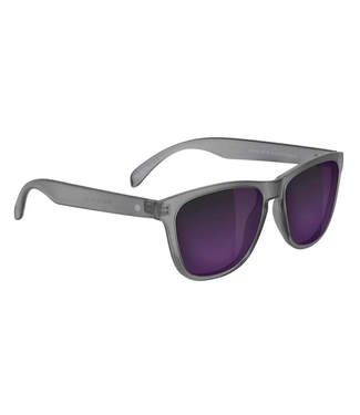 GLASSY GLASSY - LEONARD POLARIZED MATTE TRANS. DARK GREY/ PURPLE