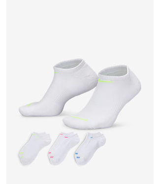 NIKE SB NIKE SB - EVERYDAY PLUS CUSH NO SHOW 3. PACK (WHITE/ MULTI)