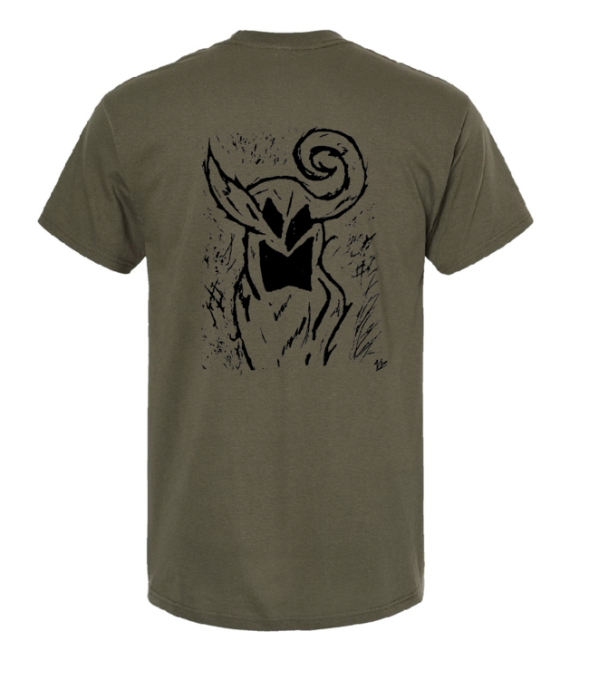 ROOKERY ROOKERY - DOZER PUPPET T-SHIRT (SURPLUS VERT)