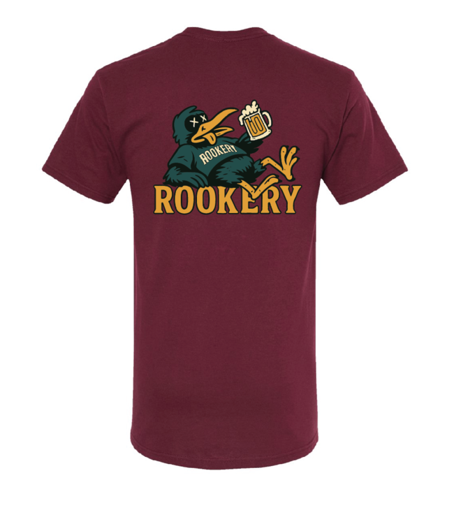 ROOKERY ROOKERY - DRUNKY TEE (BURGUNDY)