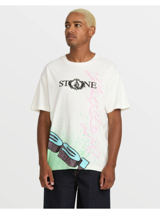 VOLCOM VOLCOM - HEAVY TUBES TEE (OFF WHITE)