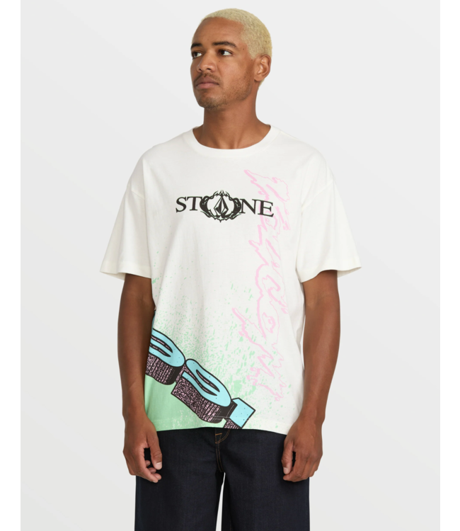 VOLCOM VOLCOM - HEAVY TUBES TEE (OFF WHITE)