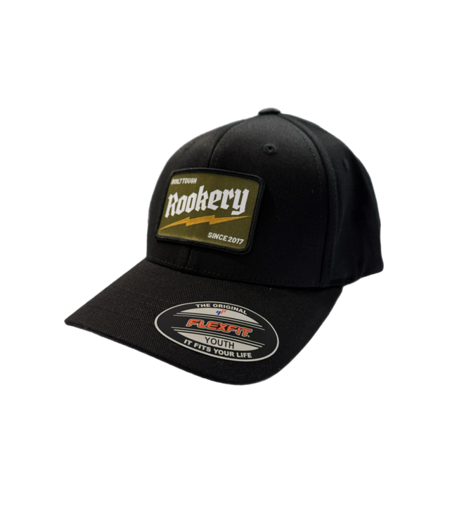 ROOKERY ROOKERY - BUILD TOUGH FLEXFIT CAP KID (BLACK)