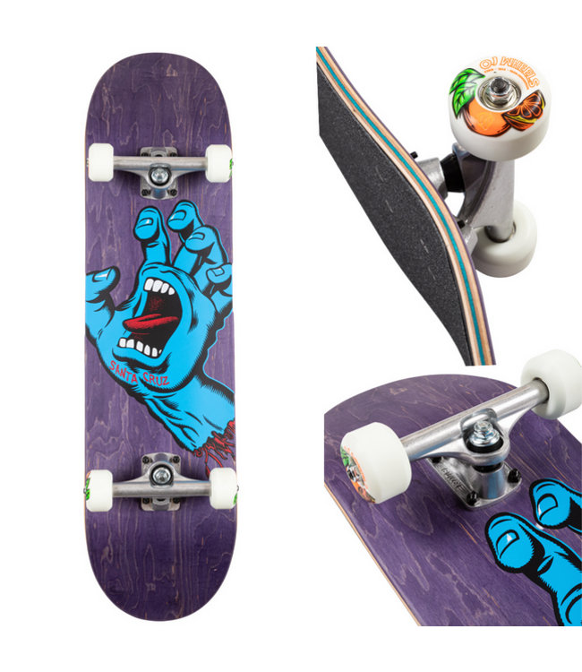 SANTA CRUZ SANTA CRUZ - SCREAMING HAND 8.375" COMPLETE