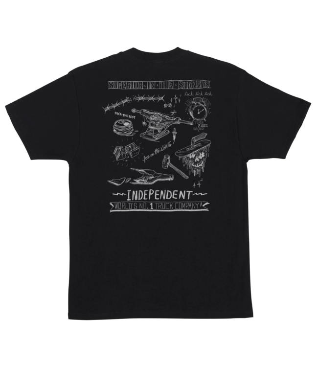 INDEPENDENT INDEPENDENT - BRATRUD NOTEBOOK T-SHIRT (NOIR)