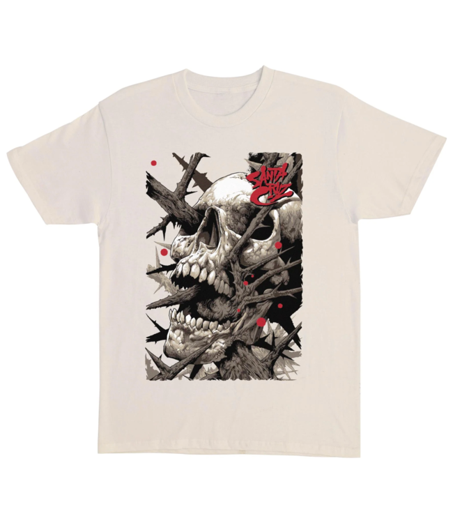 SANTA CRUZ SANTA CRUZ - PACE DEATHTRAP O/S T-SHIRT (NATUREL)