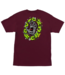 SANTA CRUZ SANTA CRUZ - SLIME SCREAM TEE (MAROON)