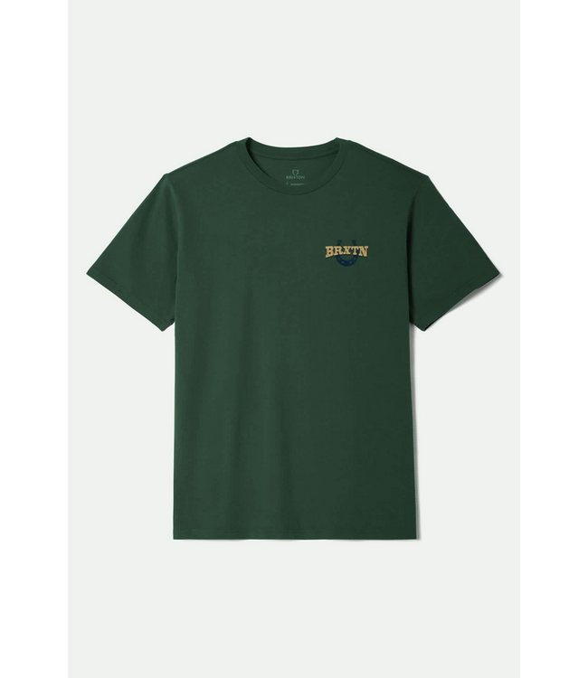 BRIXTON BRIXTON - ROUGHSTOCK TEE (FOREST GREEN)