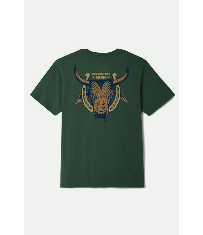 BRIXTON BRIXTON - ROUGHSTOCK TEE (FOREST GREEN)