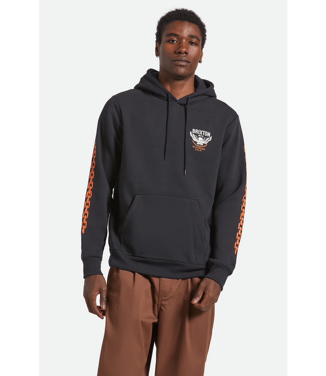 BRIXTON BRIXTON - WALLER HOODIE (BLACK)