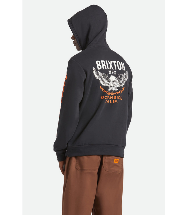 BRIXTON BRIXTON - WALLER HOODIE (BLACK)