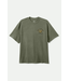 BRIXTON BRIXTON - BAUER HW RELAXED TEE (OLIVE SURPLUS CLASSIC WASH)