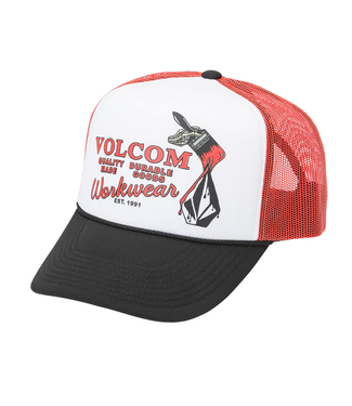 VOLCOM VOLCOM - EVEN LAY WORKWEAR TRUCKER CAP (ORANGE)