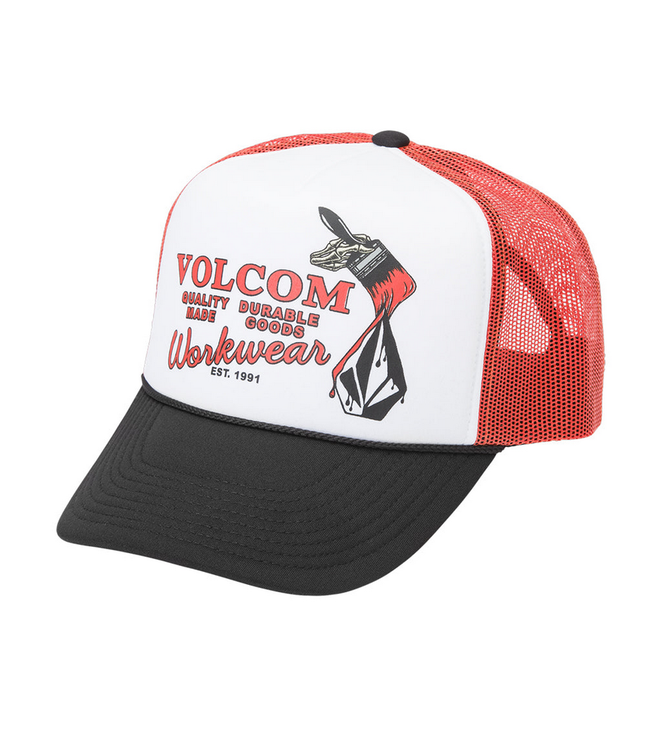 VOLCOM VOLCOM - EVEN LAY WORKWEAR TRUCKER CAP (ORANGE)