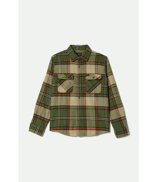 BRIXTON BRIXTON - BOWERY FLANNEL (WILD GREEN/ ELM/ ADRENALINE RUSH)