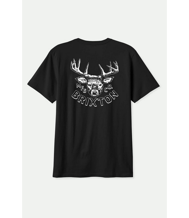 BRIXTON BRIXTON - BERICK TAILORED TEE (BLACK)