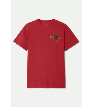 BRIXTON BRIXTON - MADDOX TEE (FUJI RED)