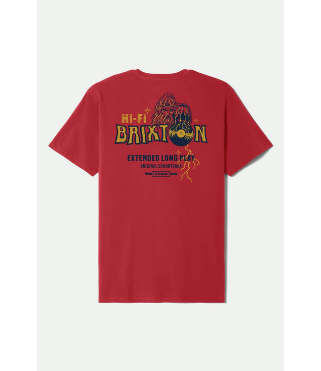 BRIXTON BRIXTON - MADDOX TEE (FUJI RED)