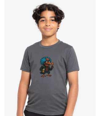 ROOKERY ROOKERY - TRASHY CROW TEE KID (CHARCOAL)