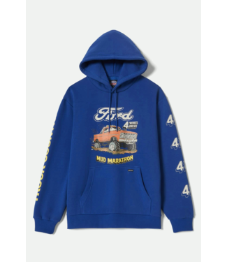 BRIXTON BRIXTON - FORD MUD MARATHON HOODIE (FORD BLUE) BRIXTON BRIXTON - FORD MUD MARATHON HOODIE (FORD BLUE)