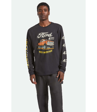 BRIXTON BRIXTON - FORD MUD MARATHON POCKET L/S TEE (BURNT RUBBER) BRIXTON BRIXTON - FORD MUD MARATHON POCKET L/S TEE (BURNT RUBBER)