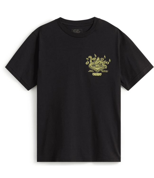 VANS VANS - SCRATCHED RECORDS TEE (BLACK)