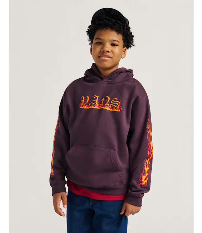 VANS VANS - INFERNO KID HOODIE (DARK PORT RED)