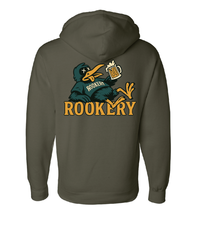 ROOKERY ROOKERY - DRUNKY HOODIE HVW (SURPLUS GREEN)
