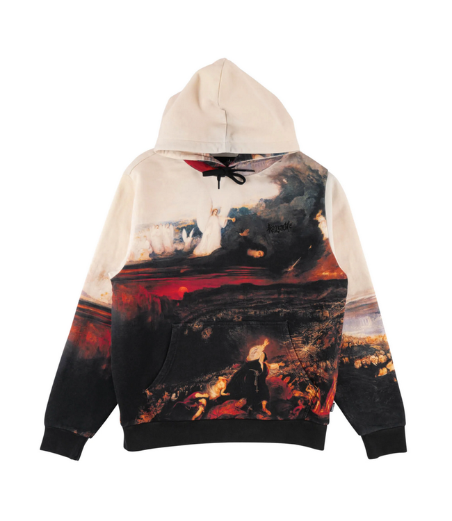 WELCOME WELCOME - JUDGEMENT ALL OVER PRINT HOODIE (BLACK)