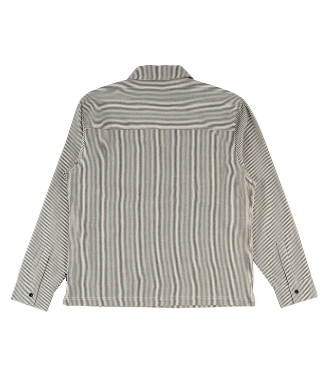 WELCOME WELCOME - CROWNED L/S PRINTED OXFORD SHIRT (BLACK)