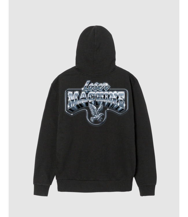 LOSER MACHINE LOSER MACHINE - AMERICAN CHROME HOODIE (BLACK)