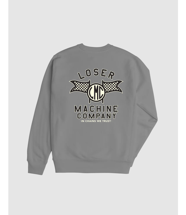 LOSER MACHINE LOSER MACHINE - SPEEDWAY HW CREWNECK (CEMENT)