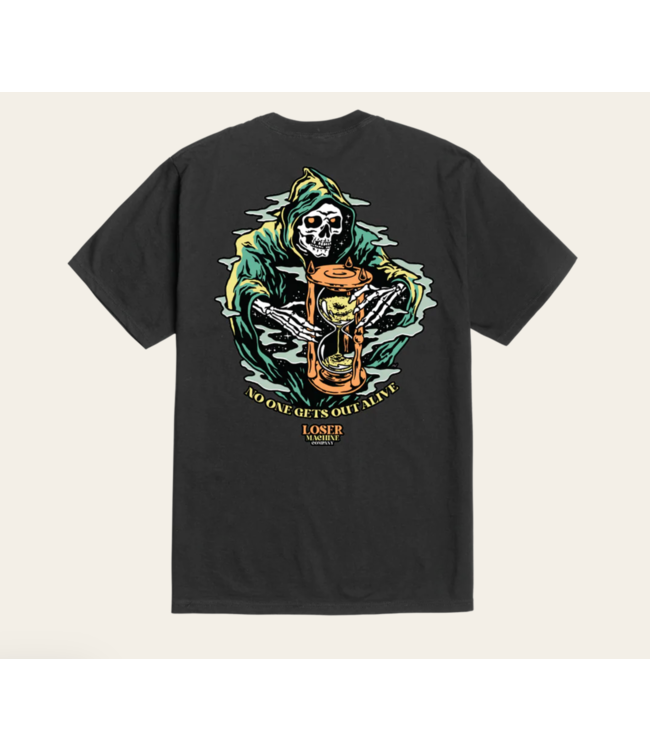 LOSER MACHINE LOSER MACHINE - TIME'S UP TEE (BLACK)