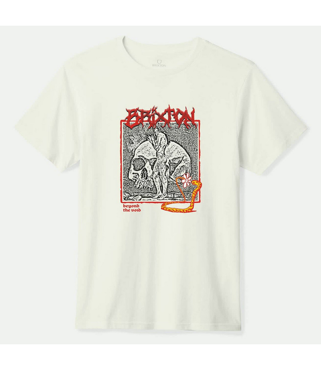 BRIXTON BRIXTON - VOID PREMIUM TEE (OFF WHITE WORN WASH)