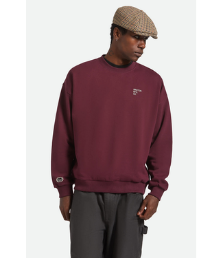 BRIXTON BRIXTON - EMBROIDERED HEAVY WEIGHT CREWNECK (PORT) BRIXTON BRIXTON - EMBROIDERED HEAVY WEIGHT CREWNECK (PORT)
