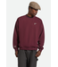BRIXTON BRIXTON - EMBROIDERED HEAVY WEIGHT CREWNECK (PORT)