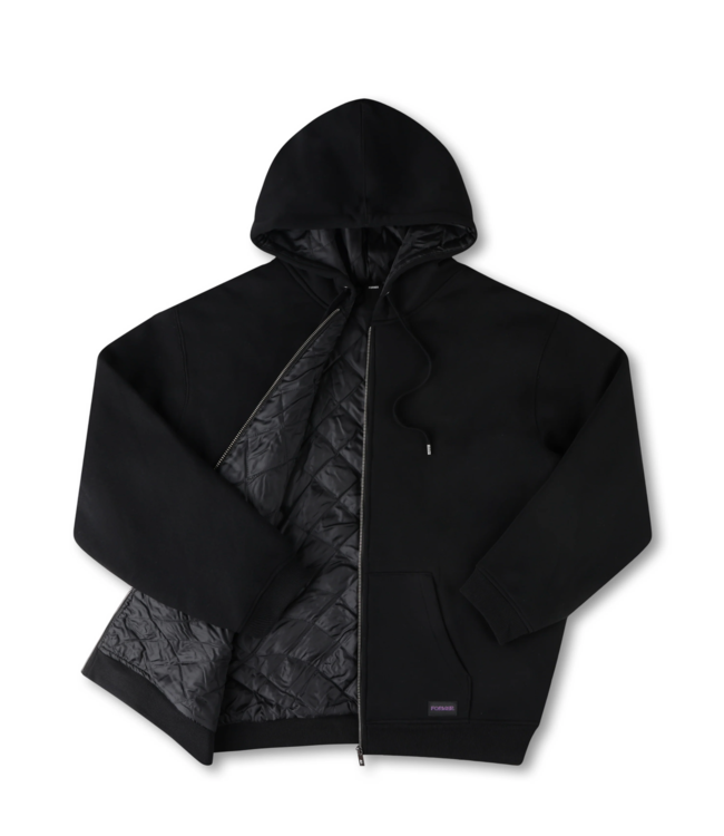 FORMER FORMER - GLOBAL MIND LINED ZIP HOODIE (BLACK)