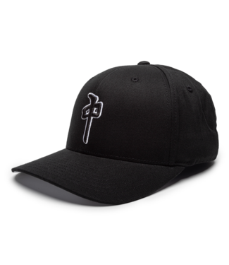 RED DRAGON RDS - OG PUFFY FLEXFIT CAP (BLACK/ BLACK/ WHITE)