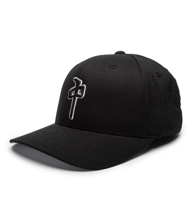 RED DRAGON RDS - OG PUFFY FLEXFIT CAP (BLACK/ BLACK/ WHITE)