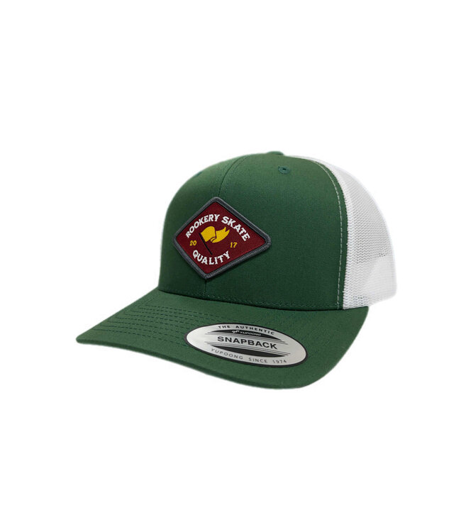 ROOKERY ROOKERY - FLAG 2 TRUCKER CAP (KELLY/WHITE)