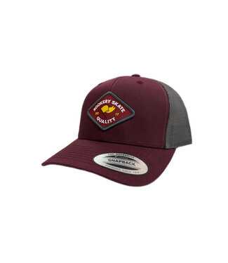 ROOKERY ROOKERY - FLAG 2 TRUCKER CAP (MAROON/GREY)