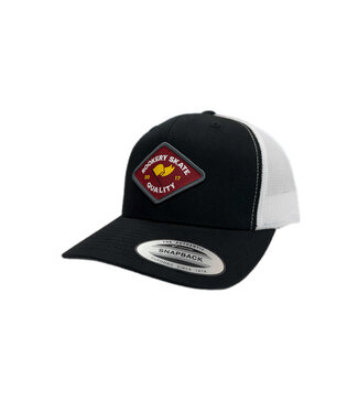 ROOKERY ROOKERY - FLAG 2 TRUCKER CAP (BLACK/WHITE))
