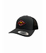 ROOKERY ROOKERY - FLAG 2 TRUCKER CAP (CHARCOAL/BLACK)