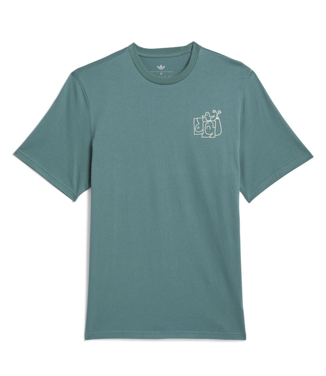 ADIDAS ADIDAS - SHMOOFOIL STAIRS TEE (PRELOVED TEAL)