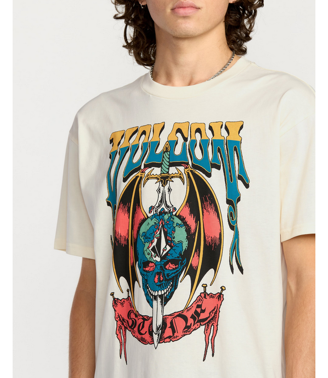 VOLCOM VOLCOM - WORLD WEAPON T-SHIRT (BLANC CASSÉ)