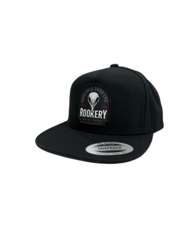 ROOKERY ROOKERY - GOOD RULE SNAPBACK CAP (BLACK)