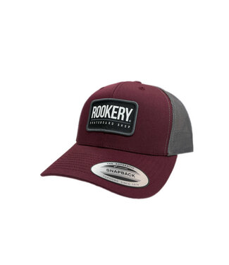 ROOKERY ROOKERY - CORPO RECTANGLE TRUCKER CAP (MAROON/GREY)