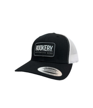 ROOKERY ROOKERY - CORPO RECTANGLE TRUCKER CAP (BLACK/WHITE)