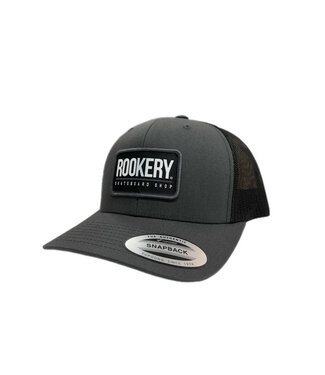 ROOKERY ROOKERY - CORPO RECTANGLE TRUCKER CAP (CHARCOAL/BLACK)